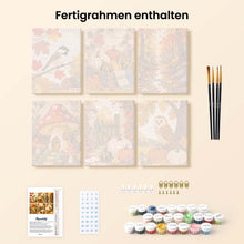 Laden Sie das Bild in den Galerie-Viewer, Mini Malen nach Zahlen 15x20 cm (6 Stück) - Waldernte