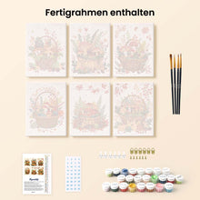 Laden Sie das Bild in den Galerie-Viewer, Mini Malen nach Zahlen 15x20 cm (6 Stück) - Waldkorb