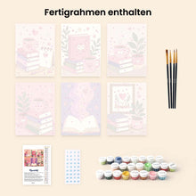 Laden Sie das Bild in den Galerie-Viewer, Mini Malen nach Zahlen 15x20 cm (6 Stück) - Magische Lesestimmung