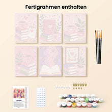 Laden Sie das Bild in den Galerie-Viewer, Mini Malen nach Zahlen 15x20 cm (6 Stück) - Magische Lesestimmung