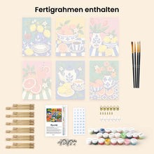 Laden Sie das Bild in den Galerie-Viewer, Mini Serie Malen nach Zahlen 15x20 cm (6 Stück) - Italienische Tafel-Kollektion