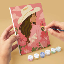Laden Sie das Bild in den Galerie-Viewer, Mini Serie Malen nach Zahlen 15x20 cm (6 Stück) - Rosa Cowgirl