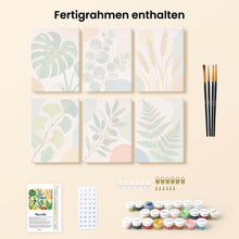 Laden Sie das Bild in den Galerie-Viewer, Mini Serie Malen nach Zahlen 15x20 cm (6 Stück) - Botanische Illustrationen