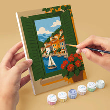 Laden Sie das Bild in den Galerie-Viewer, Mini Serie Malen nach Zahlen 15x20 cm (6 Stück) - Fensterblicke