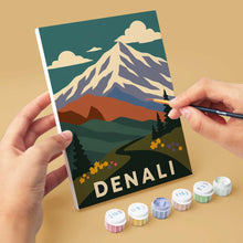 Laden Sie das Bild in den Galerie-Viewer, Mini Serie Malen nach Zahlen 15x20 cm (6 Stück) - Nationalparks - Alaska und Nördliche Rocky Mountains