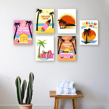 Laden Sie das Bild in den Galerie-Viewer, Mini Malen nach Zahlen 15x20cm (6 Stück) - Sommer-Strand-Poster