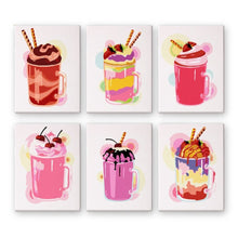 Laden Sie das Bild in den Galerie-Viewer, Malen nach Zahlen – 6-Leinwand-Set | Milchshakes Figured'Art