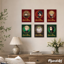 Laden Sie das Bild in den Galerie-Viewer, Mini Malen nach Zahlen 15x20 cm (6 Stück) - Porträts von Harry Potter