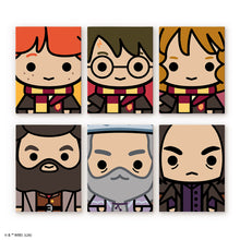 Laden Sie das Bild in den Galerie-Viewer, Mini Malen nach Zahlen 15x20 cm (6 Stück) - Chibi-Gesichter von Harry Potter Figured'Art