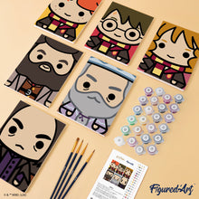 Laden Sie das Bild in den Galerie-Viewer, Mini Malen nach Zahlen 15x20 cm (6 Stück) - Chibi-Gesichter von Harry Potter