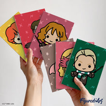 Laden Sie das Bild in den Galerie-Viewer, Mini Malen nach Zahlen 15x20 cm (6 Stück) - Chibi-Kollektion von Harry Potter