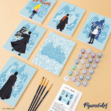 Laden Sie das Bild in den Galerie-Viewer, Mini Malen nach Zahlen 15x20 cm (6 Stück) - Harry Potter - Blick in die Zukunft