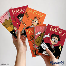 Laden Sie das Bild in den Galerie-Viewer, Mini Malen nach Zahlen 15x20 cm (6 Stück) - Harry Potter - Magieakademie