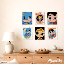 Laden Sie das Bild in den Galerie-Viewer, Mini Serie Malen nach Zahlen 15x20 cm (6 Stück) - Justice League - Zarter denn je