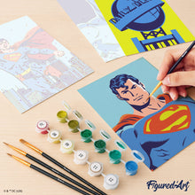 Laden Sie das Bild in den Galerie-Viewer, Mini Serie Malen nach Zahlen 15x20 cm (6 Stück) - Batman und Superman