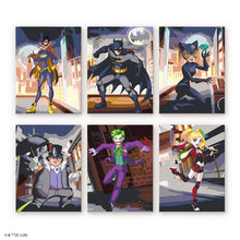 Laden Sie das Bild in den Galerie-Viewer, Mini Serie Malen nach Zahlen 15x20 cm (6 Stück) - Batman in Gotham City Figured'Art