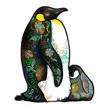 Laden Sie das Bild in den Galerie-Viewer, 2D Holzpuzzle – Schlafender Pinguin
