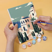 Laden Sie das Bild in den Galerie-Viewer, Mini Malen nach Zahlen 15x20cm (6 Stück) - Mediterrane Träume
