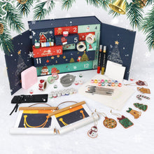 Laden Sie das Bild in den Galerie-Viewer, Malen nach Zahlen Adventskalender 2025 - Frohe Weihnachten (Blau - 12 Türchen) Figured'Art