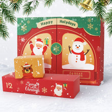 Laden Sie das Bild in den Galerie-Viewer, Malen nach Zahlen Adventskalender 2025 - Fröhlich &amp; Festlich (Rot - 12 Türchen)