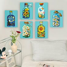 Laden Sie das Bild in den Galerie-Viewer, Mini Malen nach Zahlen 15x20cm (6 Stück) - Magische Glasflaschen-Serie