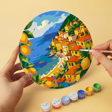 Laden Sie das Bild in den Galerie-Viewer, Mini Serie Malen nach Zahlen - Scheiben Ø20cm (6 Stück) - Dolce-Vita-Auszeit