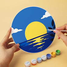 Laden Sie das Bild in den Galerie-Viewer, Mini Serie Malen nach Zahlen - Scheiben Ø20cm (6 Stück) - Träume im Mondlicht