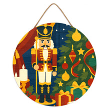 Laden Sie das Bild in den Galerie-Viewer, Malen nach Zahlen auf Holzscheibe - Weihnachts-Nussknacker