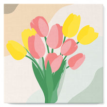 Laden Sie das Bild in den Galerie-Viewer, Mini Malen nach Zahlen mit Rahmen - Tulpenstrauß