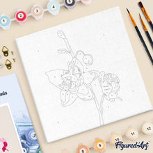 Laden Sie das Bild in den Galerie-Viewer, Mini Malen nach Zahlen mit Rahmen - Orchidee