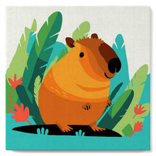 Laden Sie das Bild in den Galerie-Viewer, Mini Malen nach Zahlen mit Rahmen - Tropisches Capybara
