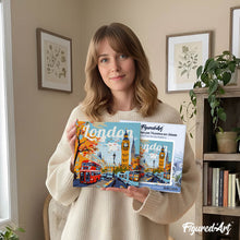 Laden Sie das Bild in den Galerie-Viewer, Mini Malen nach Zahlen mit Rahmen - Reiseplakat London