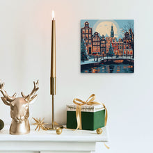 Laden Sie das Bild in den Galerie-Viewer, Mini Malen nach Zahlen mit Rahmen - Weihnachten in Amsterdam