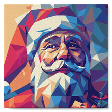 Laden Sie das Bild in den Galerie-Viewer, Mini Malen nach Zahlen mit Rahmen - Polygon-Weihnachtsmann
