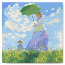 Laden Sie das Bild in den Galerie-Viewer, Mini Malen nach Zahlen mit Rahmen - Der Spaziergang - Monet