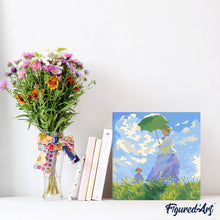 Laden Sie das Bild in den Galerie-Viewer, Mini Malen nach Zahlen mit Rahmen - Der Spaziergang - Monet