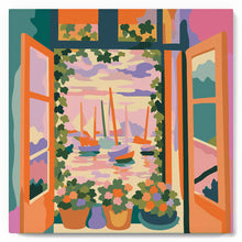 Laden Sie das Bild in den Galerie-Viewer, Mini Malen nach Zahlen mit Rahmen - Das offene Fenster - Matisse