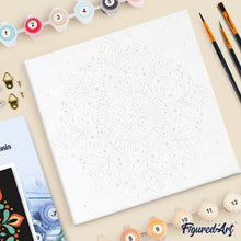Laden Sie das Bild in den Galerie-Viewer, Mini Malen nach Zahlen mit Rahmen - Herbst-Mandala