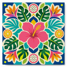 Laden Sie das Bild in den Galerie-Viewer, Mini Malen nach Zahlen mit Rahmen - Hibiskus-Mandala
