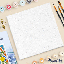 Laden Sie das Bild in den Galerie-Viewer, Mini Malen nach Zahlen mit Rahmen - Zitrus-Mandala