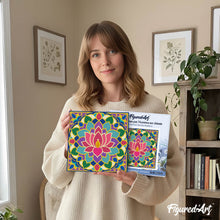 Laden Sie das Bild in den Galerie-Viewer, Mini Malen nach Zahlen mit Rahmen - Lotus-Mandala
