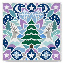 Laden Sie das Bild in den Galerie-Viewer, Mini Malen nach Zahlen mit Rahmen - Weihnachts-Mandala