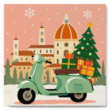 Laden Sie das Bild in den Galerie-Viewer, Mini Malen nach Zahlen mit Rahmen - Weihnachten in Florenz