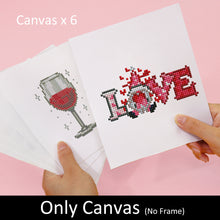 Laden Sie das Bild in den Galerie-Viewer, Mini Diamond Painting 15x20 cm (6 Stück) - Zarte Designs
