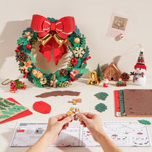 Laden Sie das Bild in den Galerie-Viewer, 3D Puzzle - Weihnachtskranz