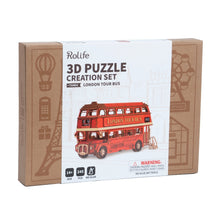 Laden Sie das Bild in den Galerie-Viewer, 3D Puzzle - Londoner Sightseeing-Bus