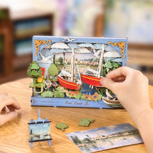 Laden Sie das Bild in den Galerie-Viewer, 3D Puzzle - Rote Boote