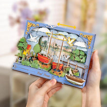 Laden Sie das Bild in den Galerie-Viewer, 3D Puzzle - Rote Boote