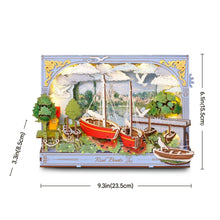 Laden Sie das Bild in den Galerie-Viewer, 3D Puzzle - Rote Boote