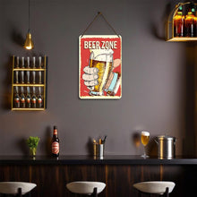Laden Sie das Bild in den Galerie-Viewer, Malen nach Zahlen Metallposter - Bierzone